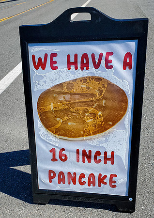 16 Inch Pancake Sign (California)