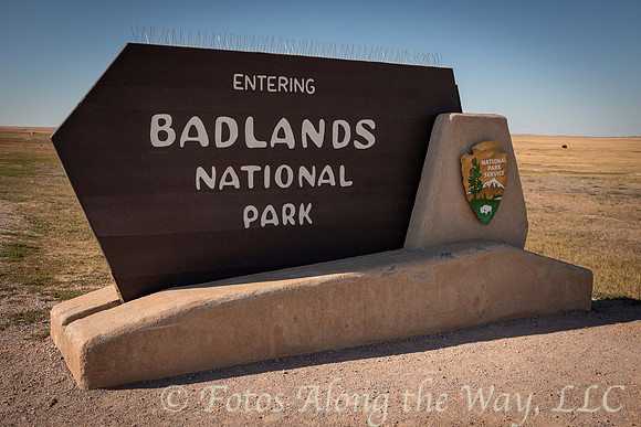 Entrance to Badlands National Park (South Dakota)