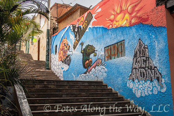 Street Art on Lima Stairway (Peru)