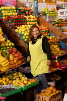 Fruit Vendor at Market (Peru)