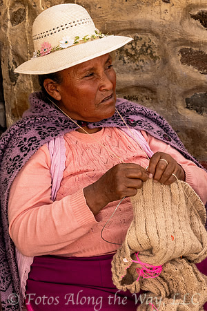 Woman Knitting Alpaca Sweater (Peru)