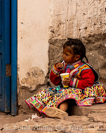 Girl Enjoying Refreshment (Peru)