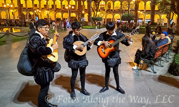 Student Entertainers in Arequipa Plaza (Peru)