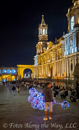 Balloon Vendor in Arequipa Plaza (Peru)