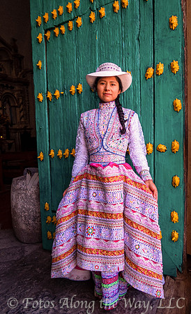 Church Greeter in Traditional Dress (Peru)