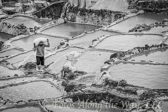Salt Mine Worker Carrying Bag (Peru)