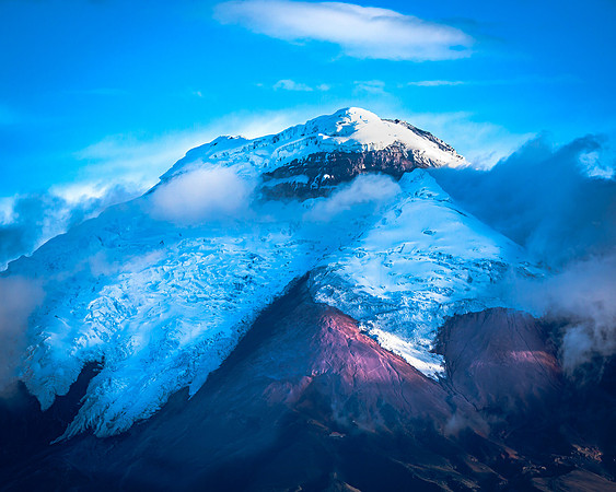 Cotopaxi Volcano Peak with Snow (Ecuador)