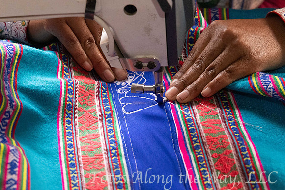 Embroidering Colorful Textiles (Peru)