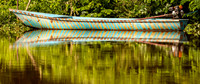 Boat on Rainforest River (Peru)