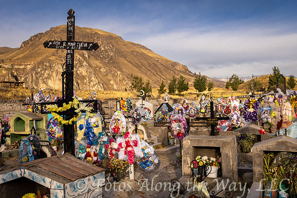 Local Cemetery with Holiday Adornments (Peru)