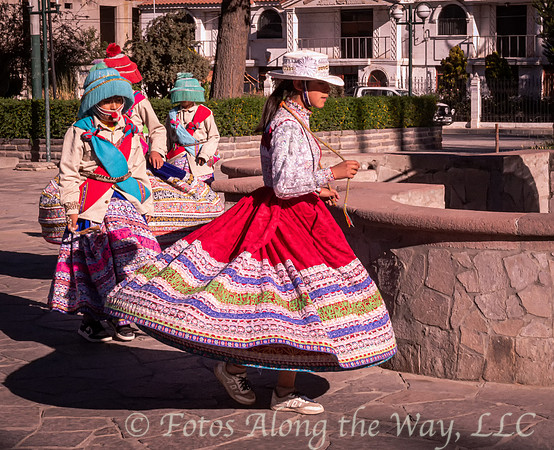 Students Performing Traditional Dance (Peru)