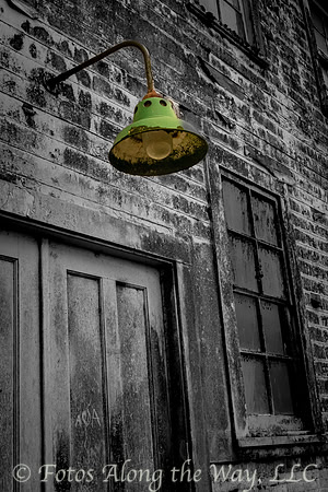 Green Light over Doorway (California)