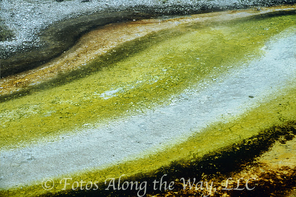 Striped Thermal Mineral Stream (Wyoming)