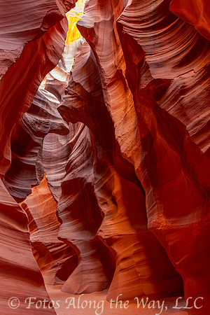 Slot Canyon Corridor with Skylight (Arizona)