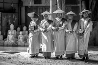 Young Nuns Collecting Donations (Myanmar, 2017)