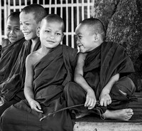 Smiling Young Monks (Myanmar, 2017)