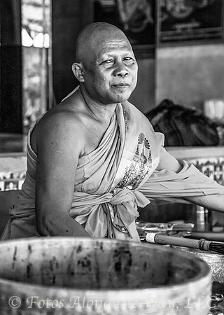 Elder Monk Giving Blessings (Cambodia)