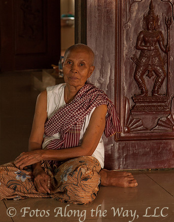 Woman in Temple (Cambodia)