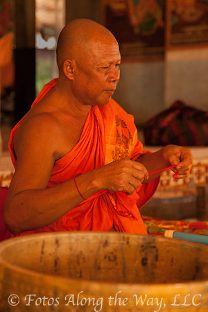Head Monk Giving Blessing (Cambodia)