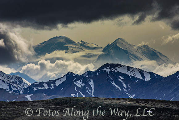 Mt. Denali between the Clouds (Denali NP, Alaska)