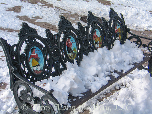 Park Bench in Winter (New Mexico)
