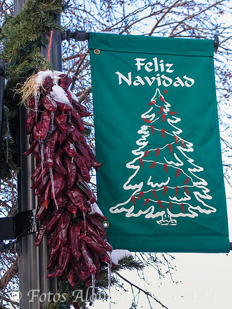 Taos Holiday Banner & Chiles (New Mexico)