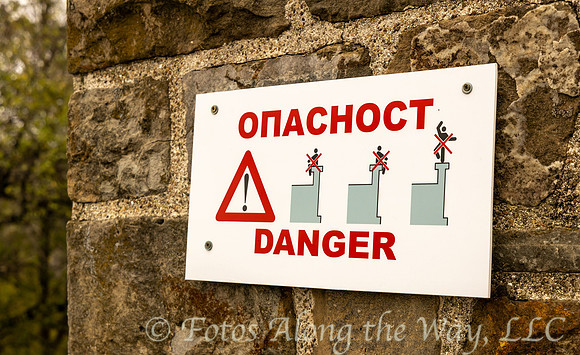 Fortress Wall Danger Sign