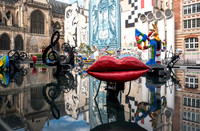 Modern Art Pool and Surrounding Buildings