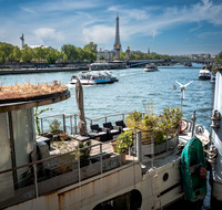 Houseboat on the Seine River