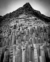 Basalt Columns below Hill (Iceland, 2019)