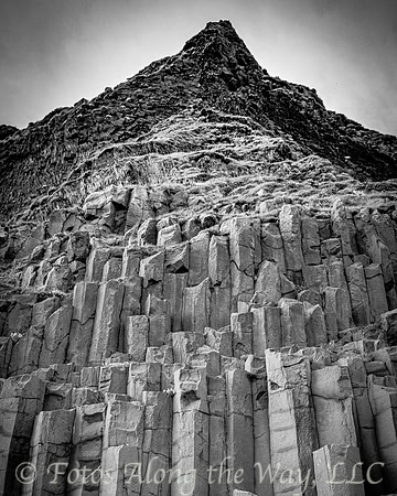 Basalt Columns below Hill (Iceland, 2019)