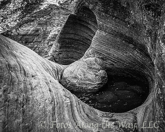 Water Pool in Rock Crevace (Utah, 2016)