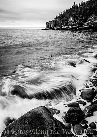 Wave Covering Rock (Maine, 2021)