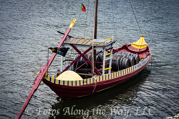 Port Wine Barrels on Boat (Portugal)