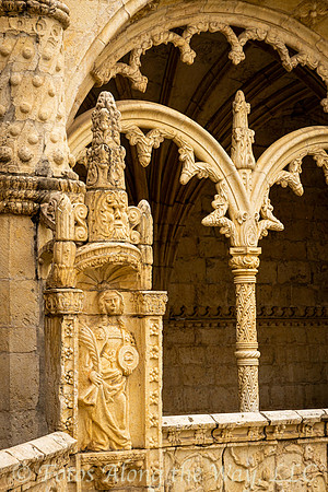 Jeronimos Monastery Courtyard Architecture (Portugal)