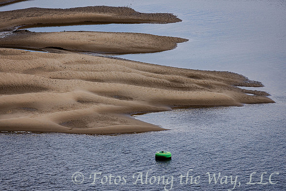Green Buoy at Low Tide