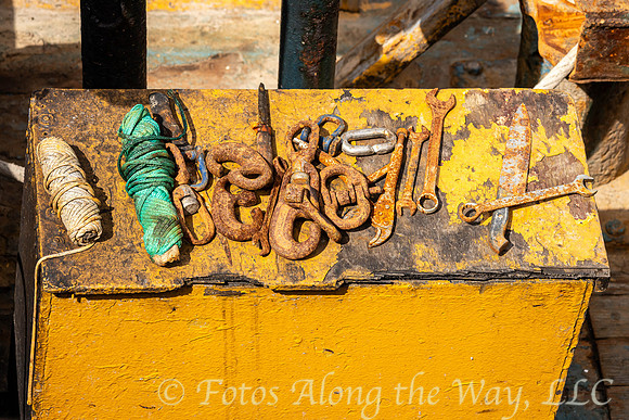 Fishing Boat Tools on Bench