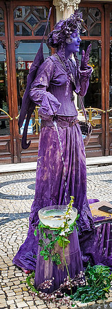 Street Performer in Purple (Portugal)