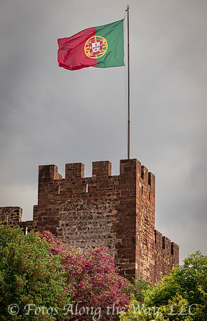 Flag of Portugal on Moorish Castle (Portugal)
