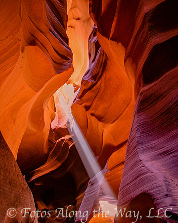 Beam of Light into the Slot Canyon (Arizona)