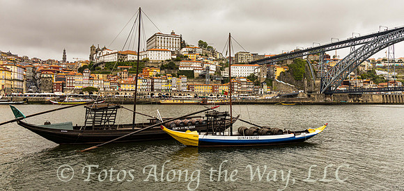 Porto from the Douro River Shore (Portugal)