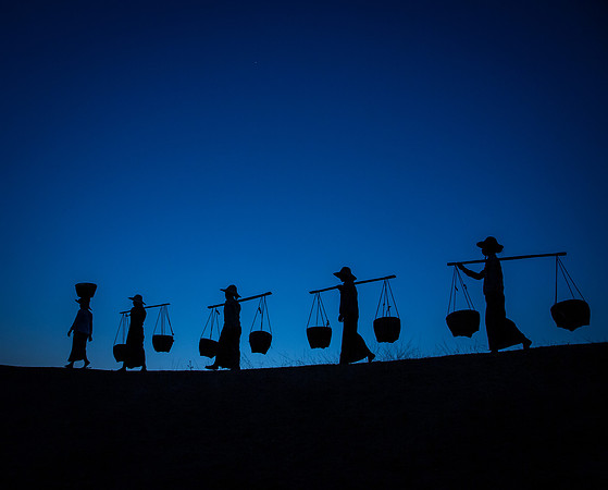 Basket Carriers on Horizon (Myanmar)