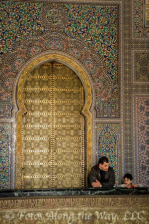 Father & Son in Mausoleum (Morocco)