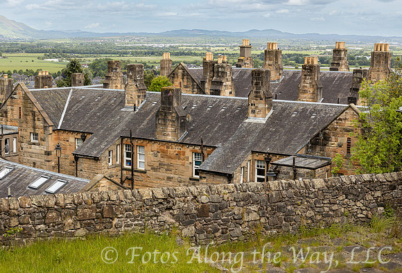 Stone Row Houses with Chimneys