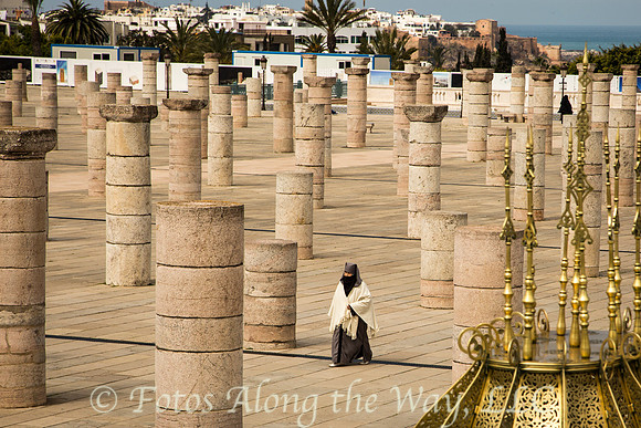 Muslim Woman at Memorial (Morocco)
