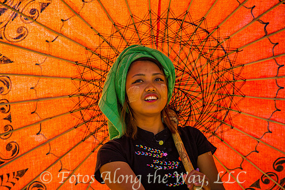 Young Woman under Parasol (Myanmar)