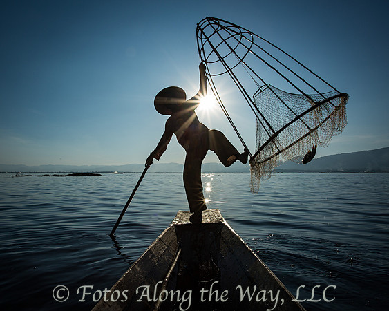 Inle Lake Fisherman Silhouette (Myanmar)