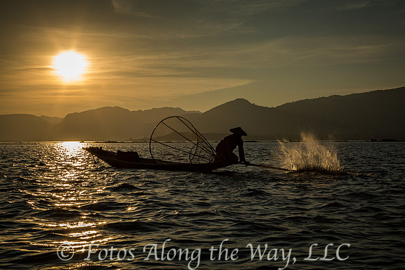 Fisherman at Work (Myanmar)