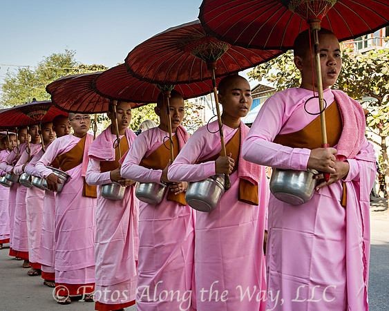 Procession of Chanting Nuns (Myanmar)