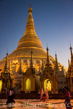Shwedagon Pagoda at Sunrise (Myanmar)